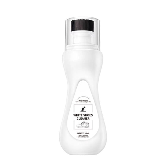 Shoe Foam Cleaner No-Rinse White Stain Remover With Built-In Brush Head 100ml