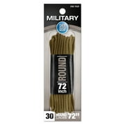 Shoe Gear Military Boot Lace for Men and Women, Nylon, Mojave, 72"