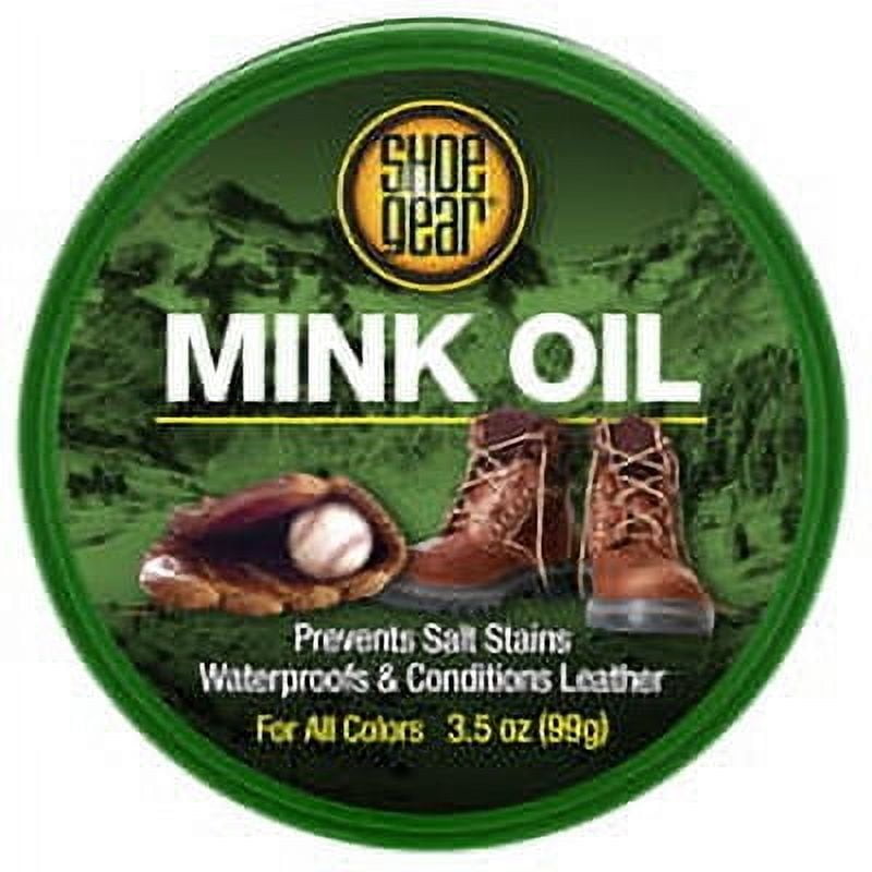 Shoe Gear Mink Oil - Premium Leather Conditioner and Protector, 3.5 Oz