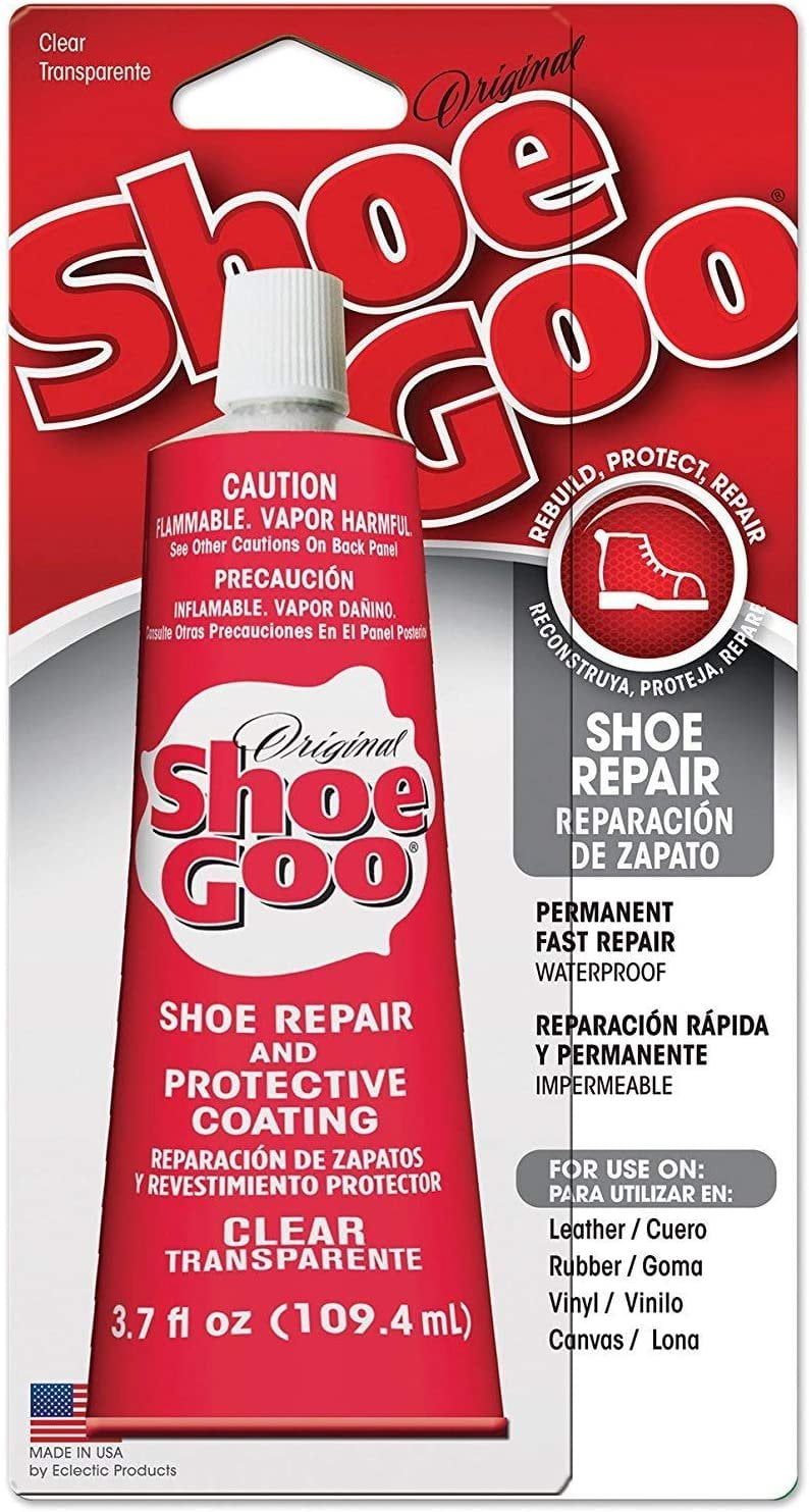 Shoe Goo Shoe Repair Adhesive Glue Clear Pack of 2,3.7 oz