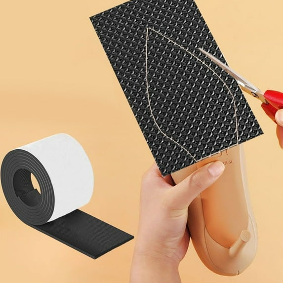 Sole Repair, Tenacious Tape Repair Tape, Basketball Shoe Grip, Adhesive Rubber Strips, Textured Non-Slip Surface, High Traction, indoor Outdoor Court, 39X4 in, 0.08 in
