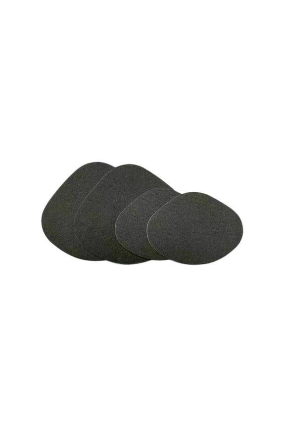 Shoe Heel Repair, 2 Pairs 2Sizes Quick Self-Adhesive Inside Shoe Heel Patch Pad for Sneaker Holes, Shoe Hole Toeburst Patch/Insert, Sneaker Toe/Heel Prevention Repair, Multiple Colors,Dark Gray