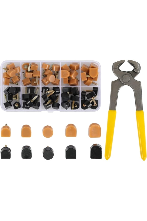 Shoe Heel Repair Set, 5 Different Sizes Heel Tips for High Heel Shoes Replacement Parts, High Heel Replacement Tips for Womeners for Repairing Shoes