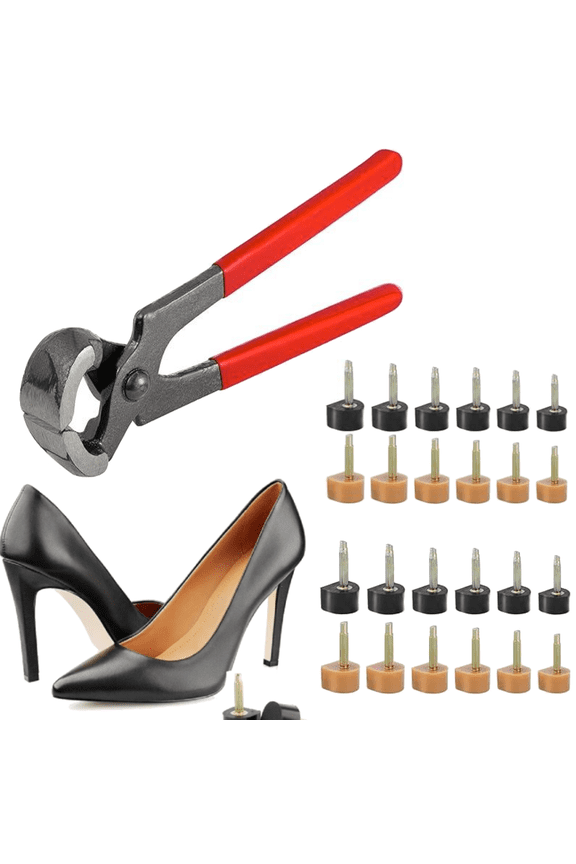Shoe Heel Repair Set,6 Different Sizes Heel Tips for High Heel Shoes Replacement Parts, High Heel Replacement Tips for Women