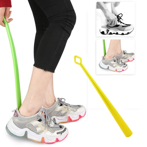 Shoe Horn Long Handle 18 inch Multifunctional Stick Shoehorn For Seniors Elderly Disabled and Kids, Slip Shoe Helper For All Types Of Foot Wear, Easy To Use Extended Reach