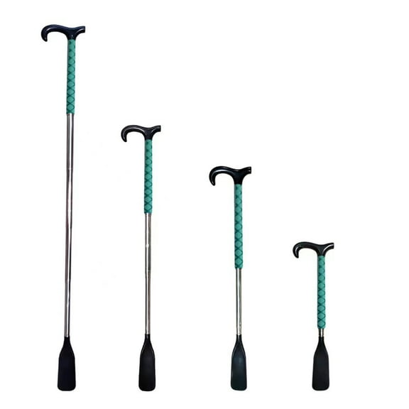 Shoe Horn Long Handle for Seniors, Men, Women and Kids, 14-34.5 Inch Metal Dressing Aid Stick Shoe Tongue for Boots