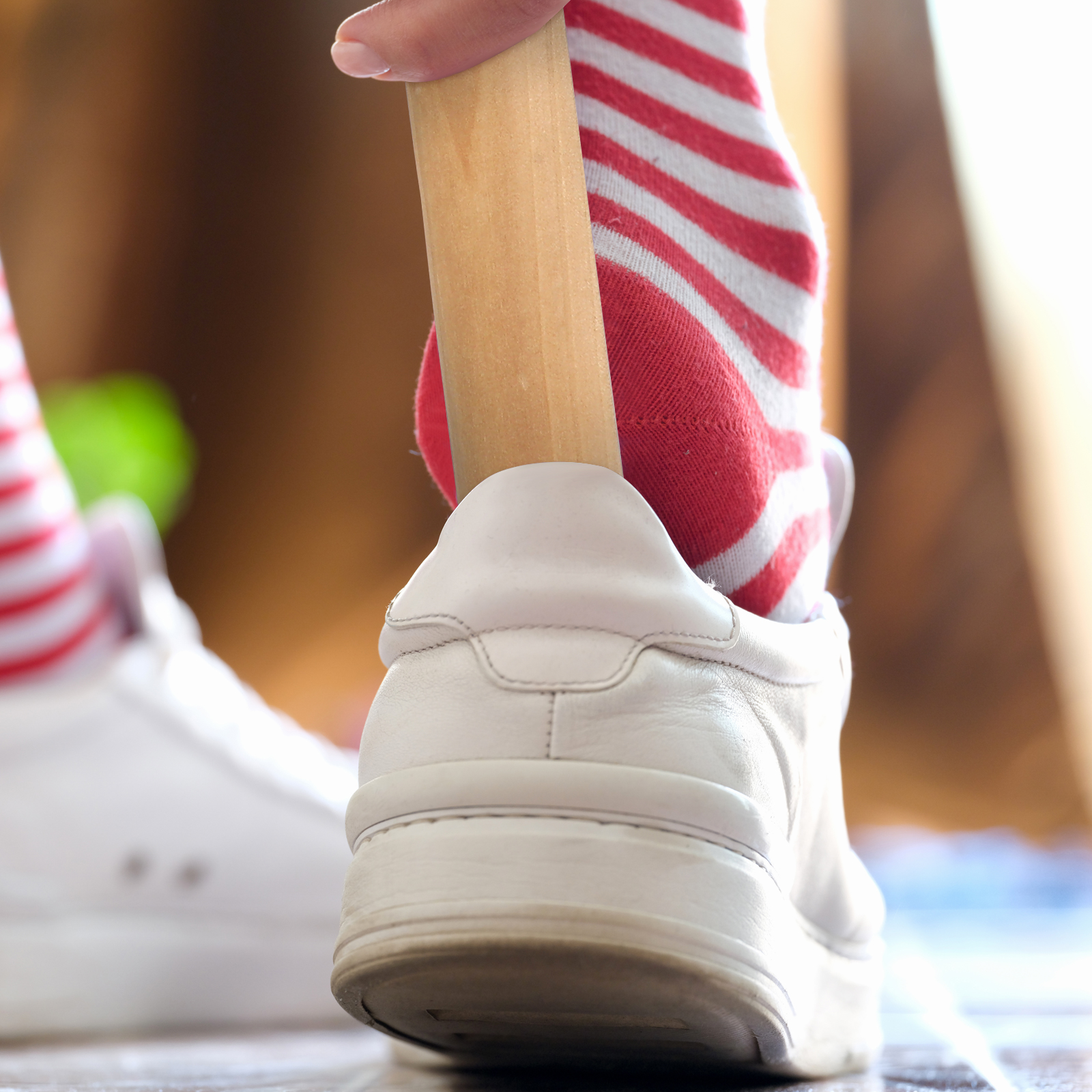 Shoe Horn Long Horns Wooden Handle Tool Helper Shoehorns Easy Shoehorn