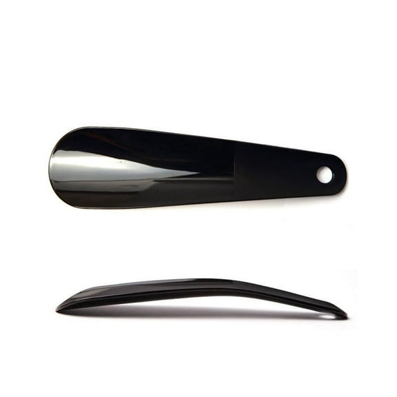 Shoe Horn, Plastic Shoe Helper, Safe And Durable, Compact Shoe Horns for Women Men Adults Seniors, Portable And Invisible(Black)