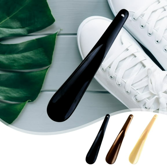 Shoe Horn Puller with Non-Slip Handle Portable Shoe Helper Plastic 1Pcs for Household Tools(Black),Hulucky