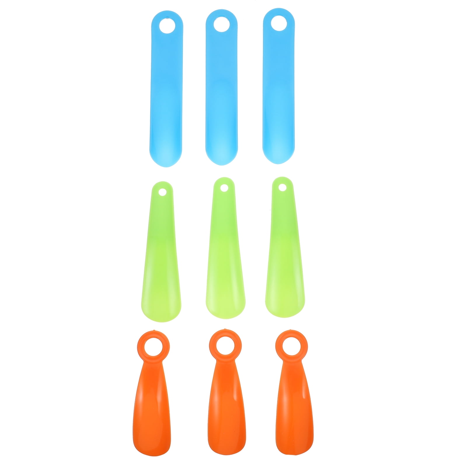 Shoe Horns 3Pcs Plastic Shoe Horns Practical Household Shoe Lifters (Assorted Color)