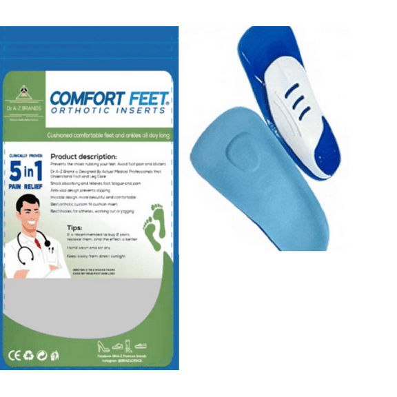Doctor A-Z  Shoe Inserts Orthotic Insert Fit, Gel  Shoes Insoles, Height Increase Insoles for Men, Women Arch Support