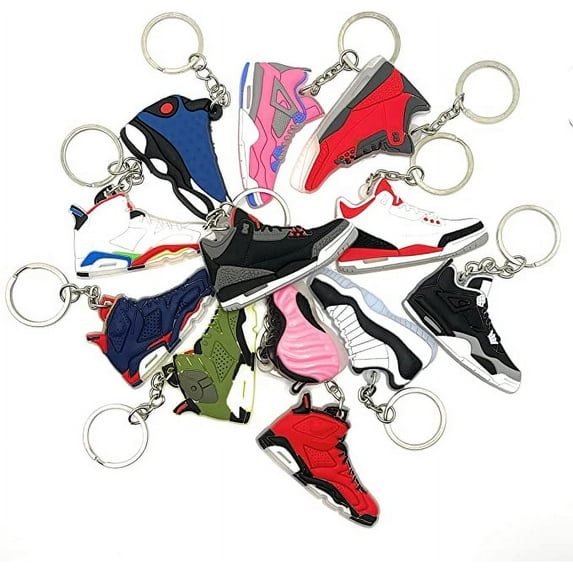 Shoe Keychains Sneaker Party Favors 50pcs BULK for Sneaker Themed Parties, Gift Bags, Party Favors