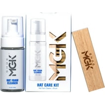 Shoe MGK Hat Cleaner Kit - Foam Cleaner & Brush for Baseball Caps, Cowboy & Fedora Hats - Suitable for Cotton, Wool, Leather & More