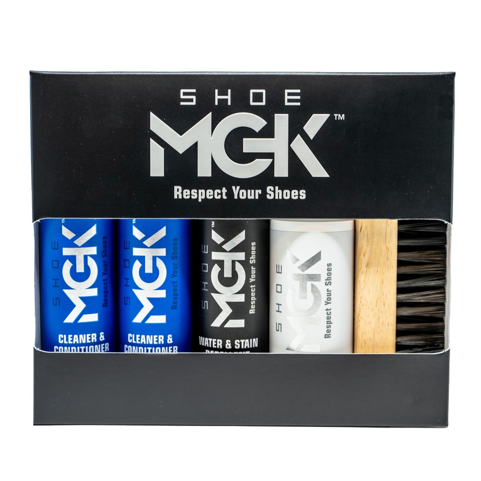 Shoe MGK MVP Kit - Shoe Cleaner & Conditioner, Water & Stain Repellent, White Touch up & Brush