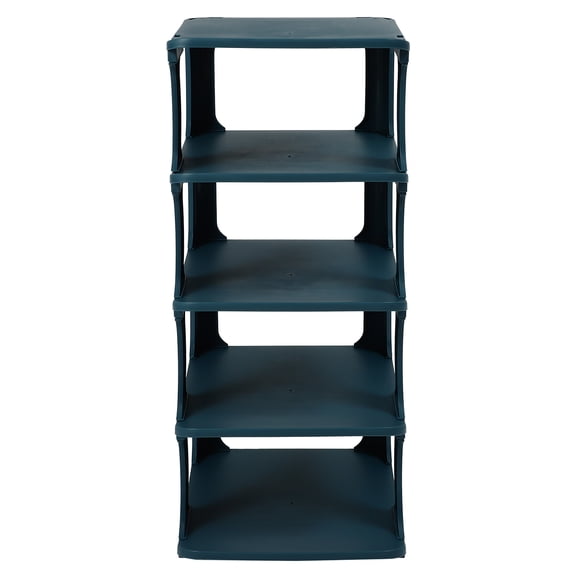 RENACLIPY Plastic Shoe Organizer for Entryway, Space-Saving Storage Rack for Shoes and Accessories