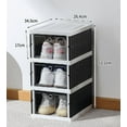 thumbnail image 1 of Shoe Organizer Shoe Storage Boxes,Drop Front Shoe Containers Made of Hard Plastic with Clear Door For Display Sneakers,Easy Assembly, 1 of 7