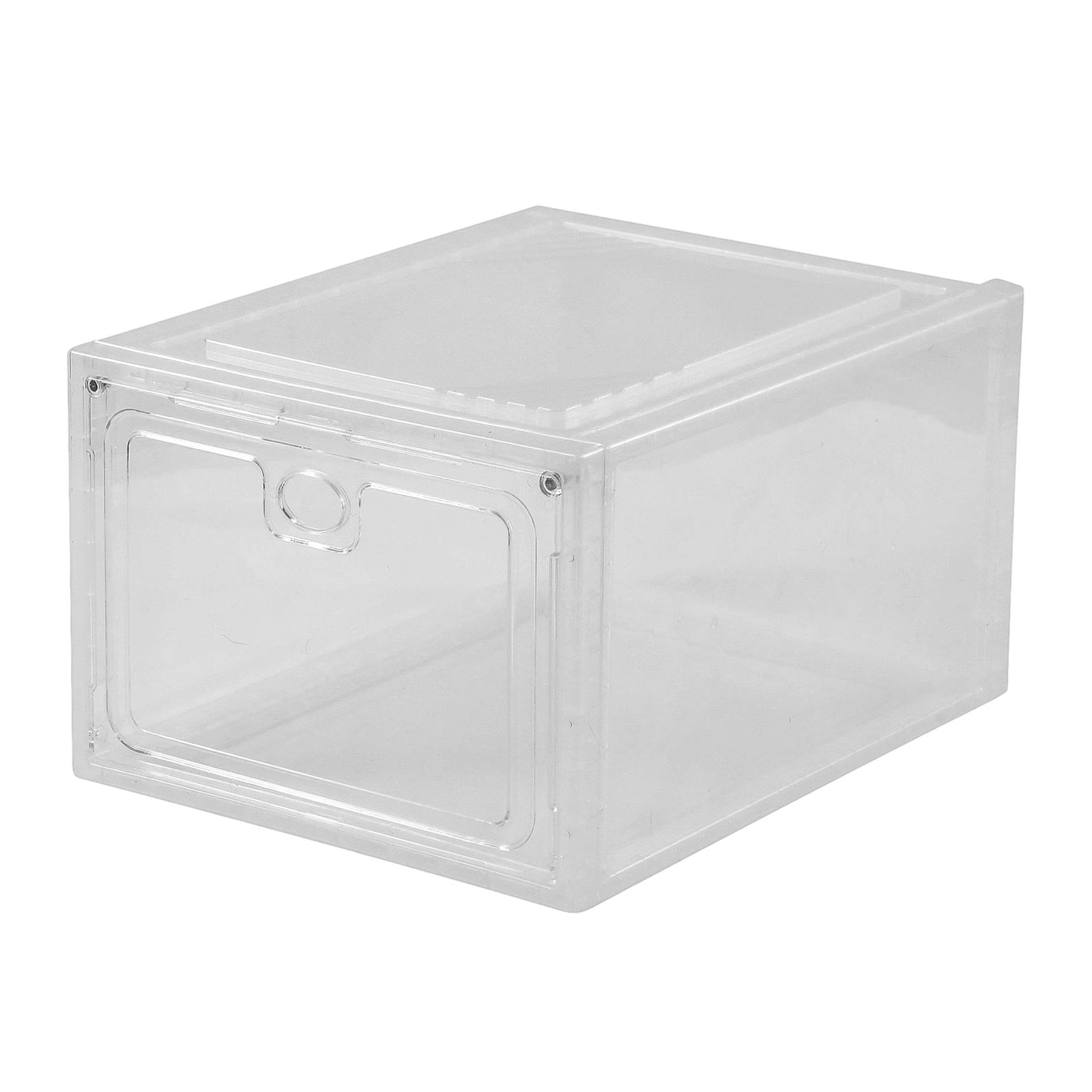 Container Kitchen Kit Shoe Organizer Storage Bins Plastic Stackable Shoe Boxes, for Universal ...