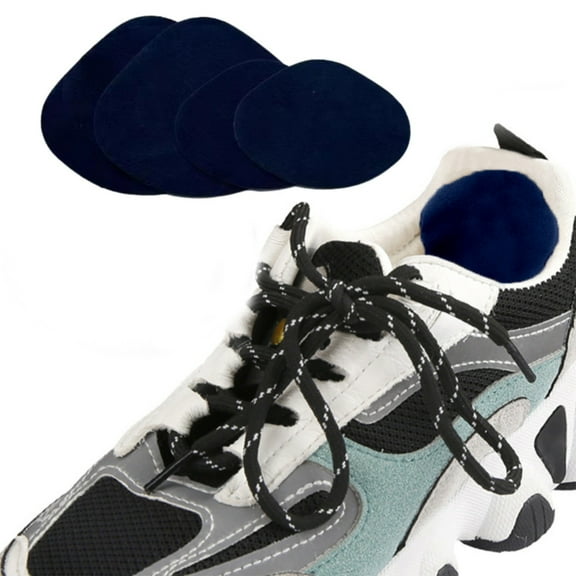 Shoe Patch Navy Blue Shoe Heel Shoe Heel Patch 4Pair Self Adhesive Heel Hole Patch for Back of Sports Shoes Leather Shoes and High Heels, Dusknt Repair Agent Clearance Sale!