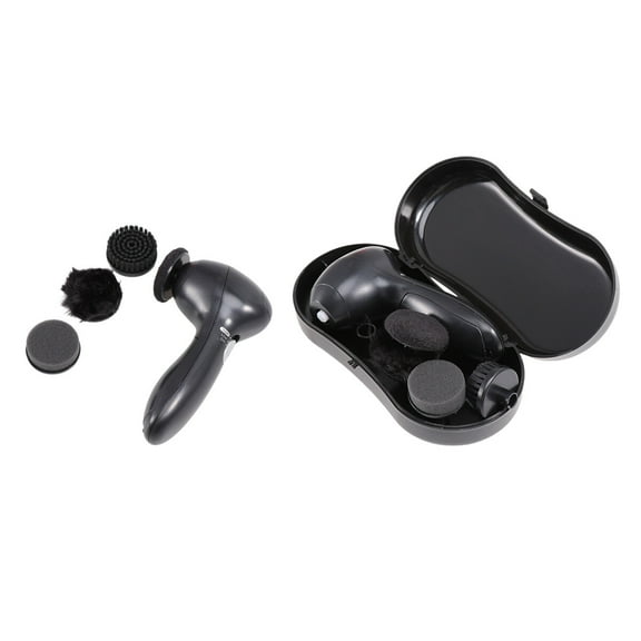 Portable Electric Shoe Polisher Kit with Powerful Engine for Durable Use on Shoes 2 AA Batteries