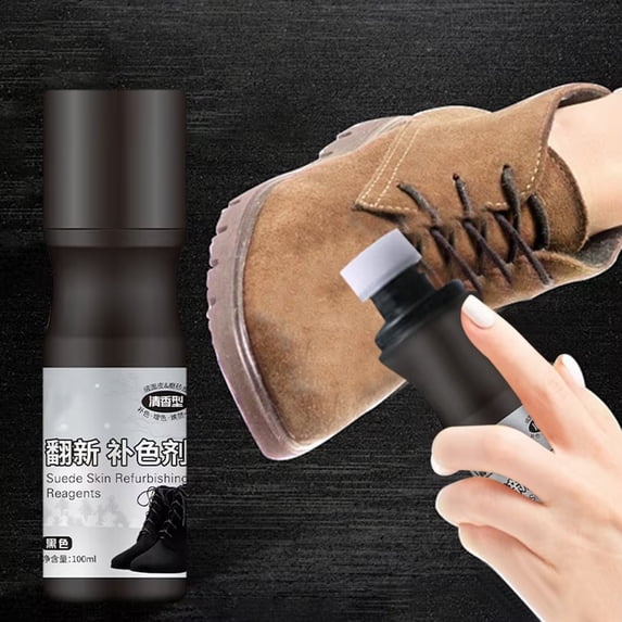 Shoe Polish Suede Renovator Spray, Restores Faded Suede for Sneakers, Shoes, Boots, Jackets, Purses, Nubuck & Suede Protector Spray