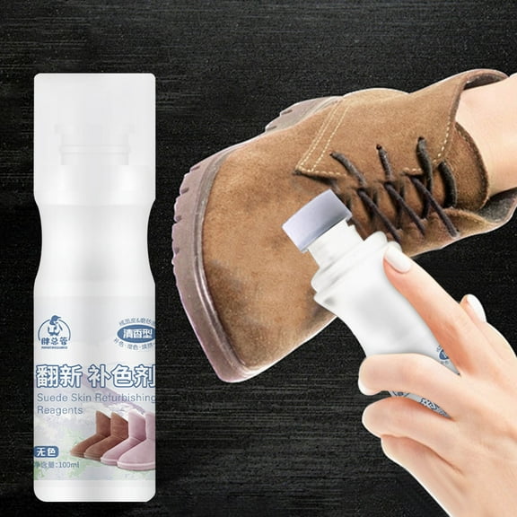 Shoe Polish Suede Renovator Spray, Shoe Dye Suede Color Restorer, Restores Faded Suede for Sneakers, Shoes, Boots, Jackets, Purses, Nubuck & Suede Protector Spray