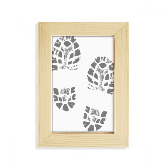 Shoe Prints Footprint Modern Style Fashion Poster Desktop Display Photo Frame Picture Art Painting 5x7 inch