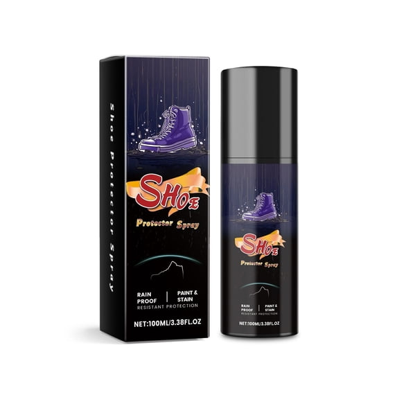 Shoe Protector Spray, 100ML/3.38oz Shoe Protector Spray Waterproof and Stain, Nano Protection for Sneaker, Leather, Nubuck, Suede & Canvas(1Pcs)