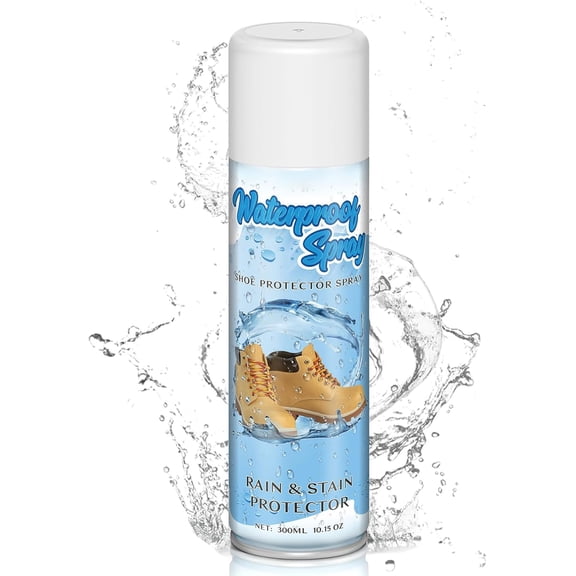 Shoe Protector Spray- Advanced Nano Waterproof & Stain Repellent for Sneakers, Suede, Leather & Fabric, Invisible Protective Shield for Boots & Outdoor Gear, Quick Dry (10.15Oz)