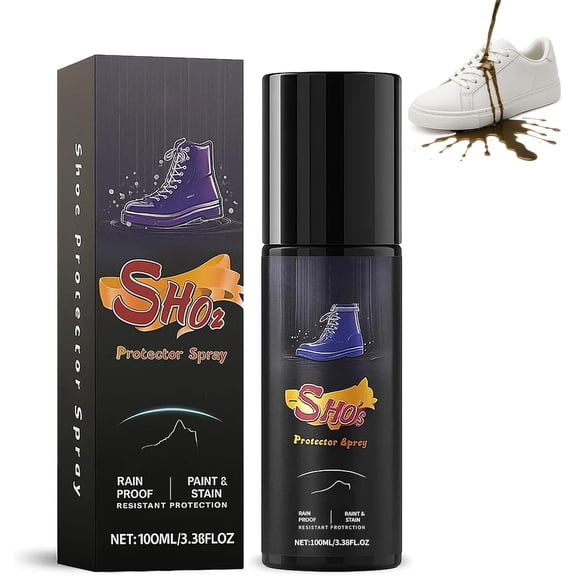 Shoe Protector Spray, Water Repellent and Protection Spray, Suitable for Suede Leather, Cowhide Leather, Canvas(3.38 Oz)
