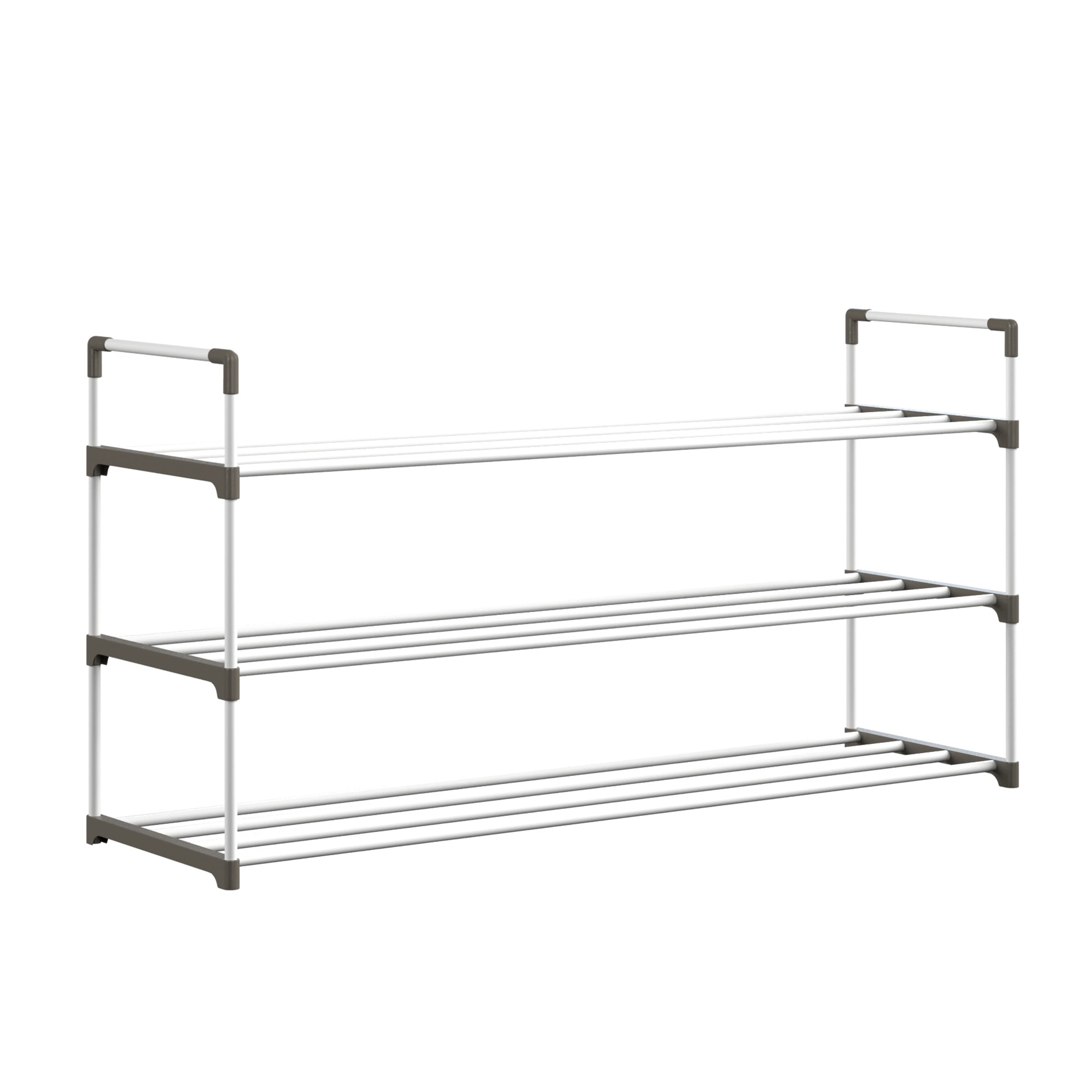 HOUSE AGAIN 4 Tier Long Shoe Rack for Closet, Shoe Shelf 24-Pairs Wide  Non-woven Cloth Max Weight 100LBS, Storage Organize for Floor, Bedroom,  Entryways, Garages, Dorm, Apartments, Black - Coupon Codes, Promo