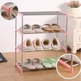 thumbnail image 1 of Shoe Rack 4 Tier Shoe Organizer Shoe Storage Shoe Rack for Narrow Hallway Entryway Bedroom Easy Assembly (Pink) Deals of the Day Clearance, 1 of 7