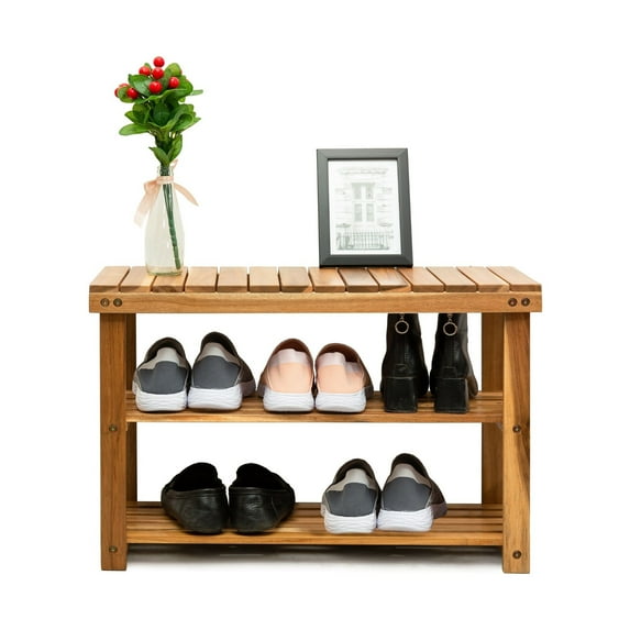 Shoe Rack Bench 200 Pounds Strong Weight Bearing Sturdy Shoe Organizer For Entryway Bedroom Living Room Balcony