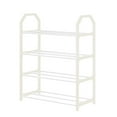 thumbnail image 1 of Shoe Rack for Closet, 4-Tier Stackable Shoe Rack, Durable Shoe Storage Rack Organizer, Entryway Shoe Holder, Space Saving Shoe Shelf, Closet Organizers and Storage Rack, 1Pc(White,16x7x19"), 1 of 6