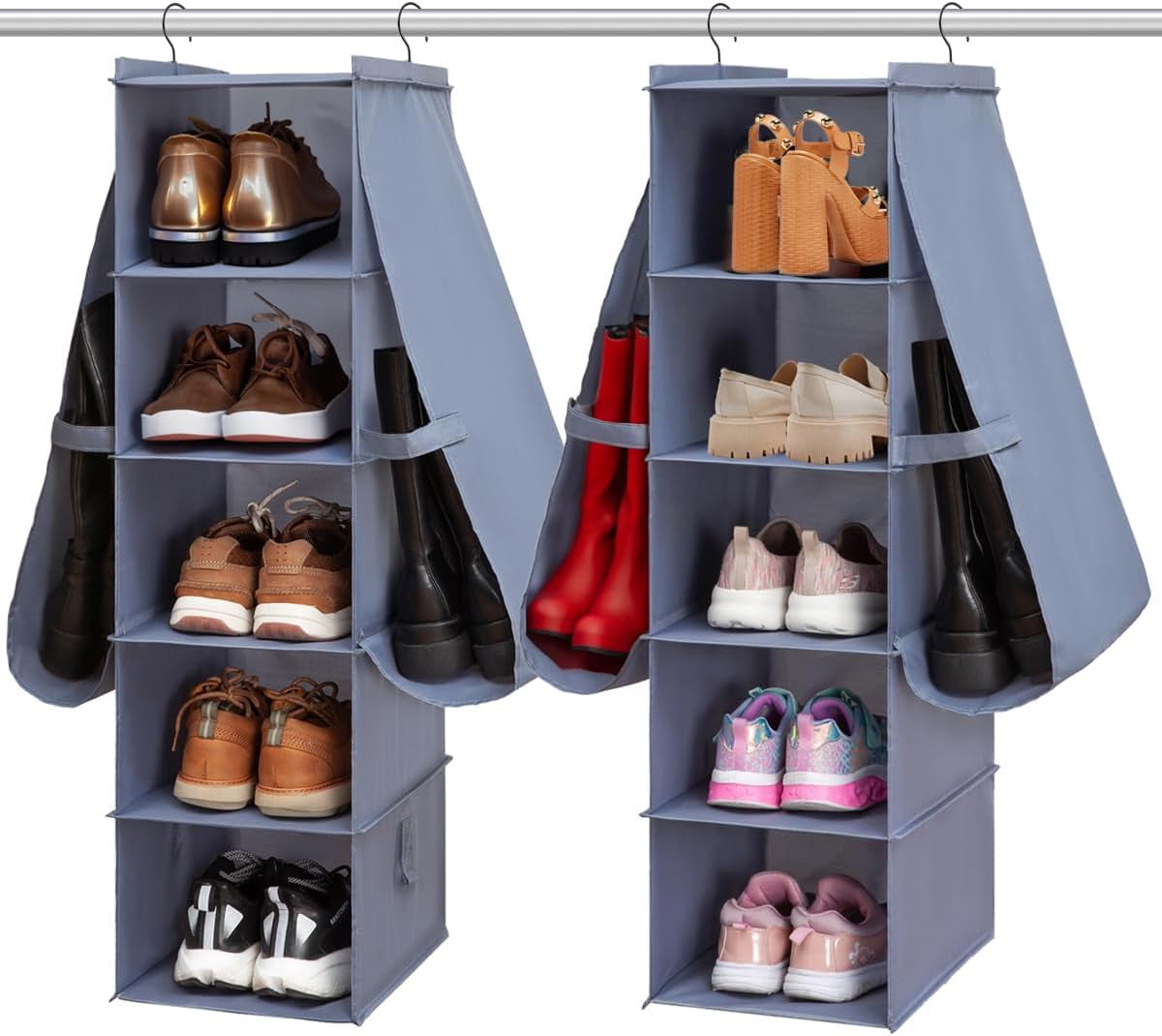 Shoe Rack Closet Hanging Boot Organizer for Closet Shoes Organizer ...