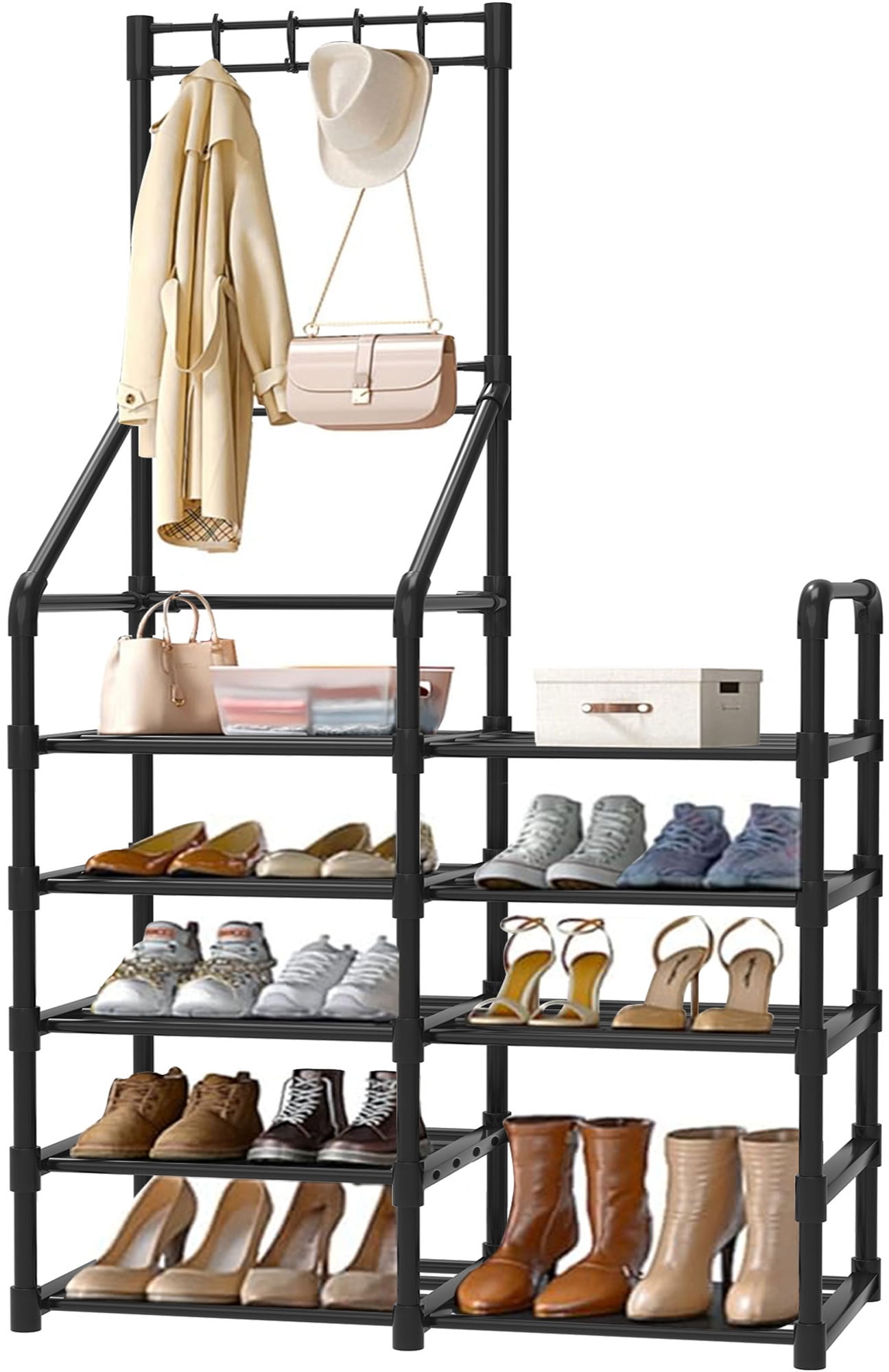 Matching shoe rack and coat hooks hotsell