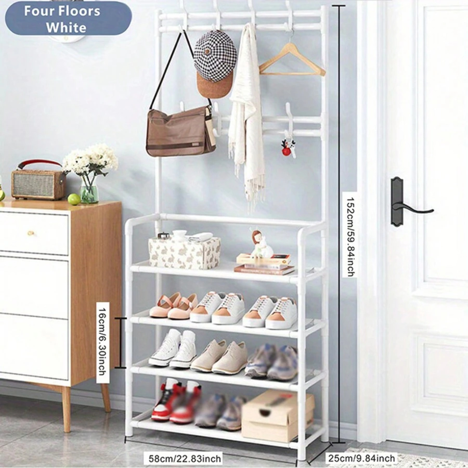 Common Corridor Shoe Rack Shoe Rack, Clothes Rack, Living Room Shoe And Hat Storage Rack With ...