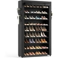 thumbnail image 1 of 10-Tier Vertical Shoe Rack Storage with Cover, Holds up to 40 Pairs of Shoes, 40 Count, 1 Pack, 1 of 11