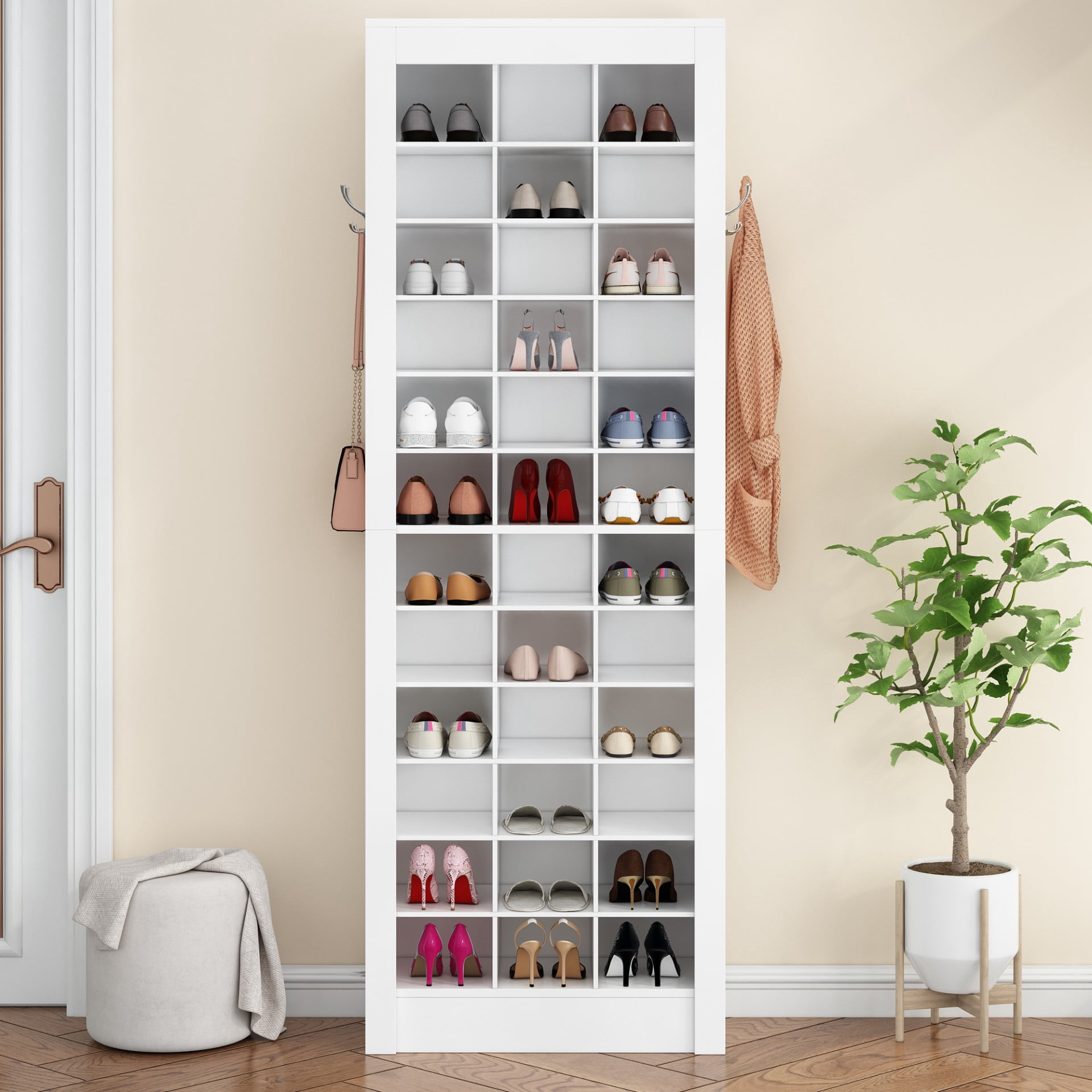 Shoe Rack for Entryway, 12 Tiers Shoe Cabinet Storage for Entryway for