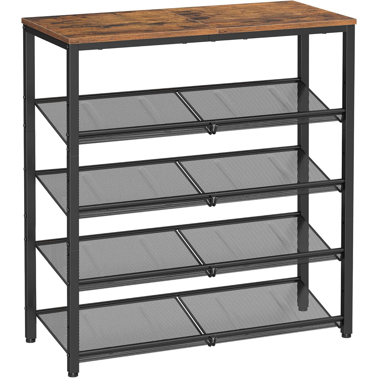 Shoe Rack for Entryway, 5-Tier Shoe Rack Organizer with Storage Shelves ...