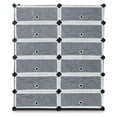 Shoe Rack Organizer, 12Cube Modular Plastic Shoes Storage with