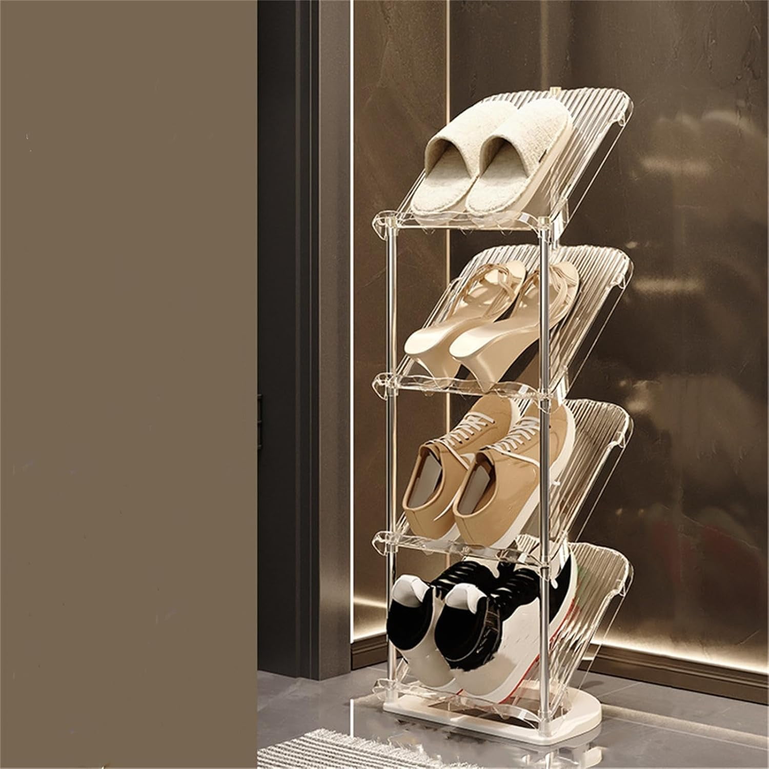 Shoe Rack Organizer, Multi Layer Shoe Storage with Acrylic