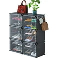 Shoe Rack Organizer Storage Bin Box 24 Pairs Closet Shoe Storage with