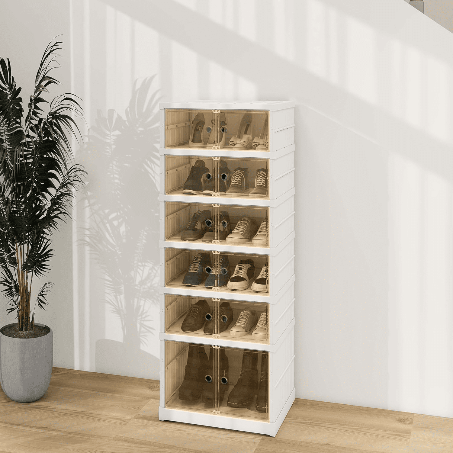 Shoe Rack Organizer Storage Box 9 Tiers18 Pairs Tall Portable Folding