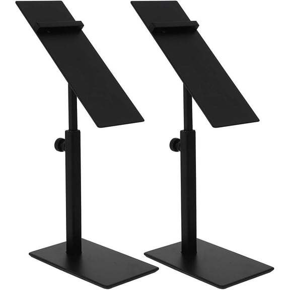 Shoe Rack Set of 2, Black Shoe Display Stand, Adjustable Height Shoe Risers, High Heel Shoe Risers, Stainless Steel Shoe Display Rack, Metal Shoe Display Racks