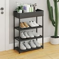 thumbnail image 1 of Shoe Rack Shoe Rack Storage Cabinet With 4 Metal Shelves Top Storage For Everyday Goods For Bedroom Closet Entryway Bedroom, Usupdd 2025 Shoe Rack Shoe Rack Storage, 1 of 6