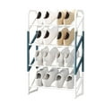 thumbnail image 1 of Shoe Rack Shoe Rack Storage Organizer 4 Tiers Metal Storage Shelves Fit 15-20 Pairs,Adjustable Shoe Shelf for Entryway,Hallway,Bedroom,Closet,Dorm,Room, 1 of 8