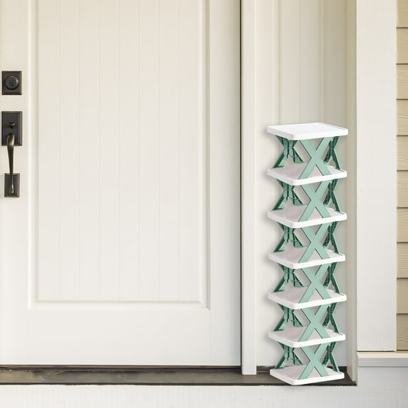 Shoe Rack, Stackable Shoe Rack, Extra Large Multi Layer Design, ABS Plastic Shoe Organizer, Entryway Shoe Cabinet, Dorm Tall Shelf, Modular Snap On Assembly, Breathable Shoe Tower