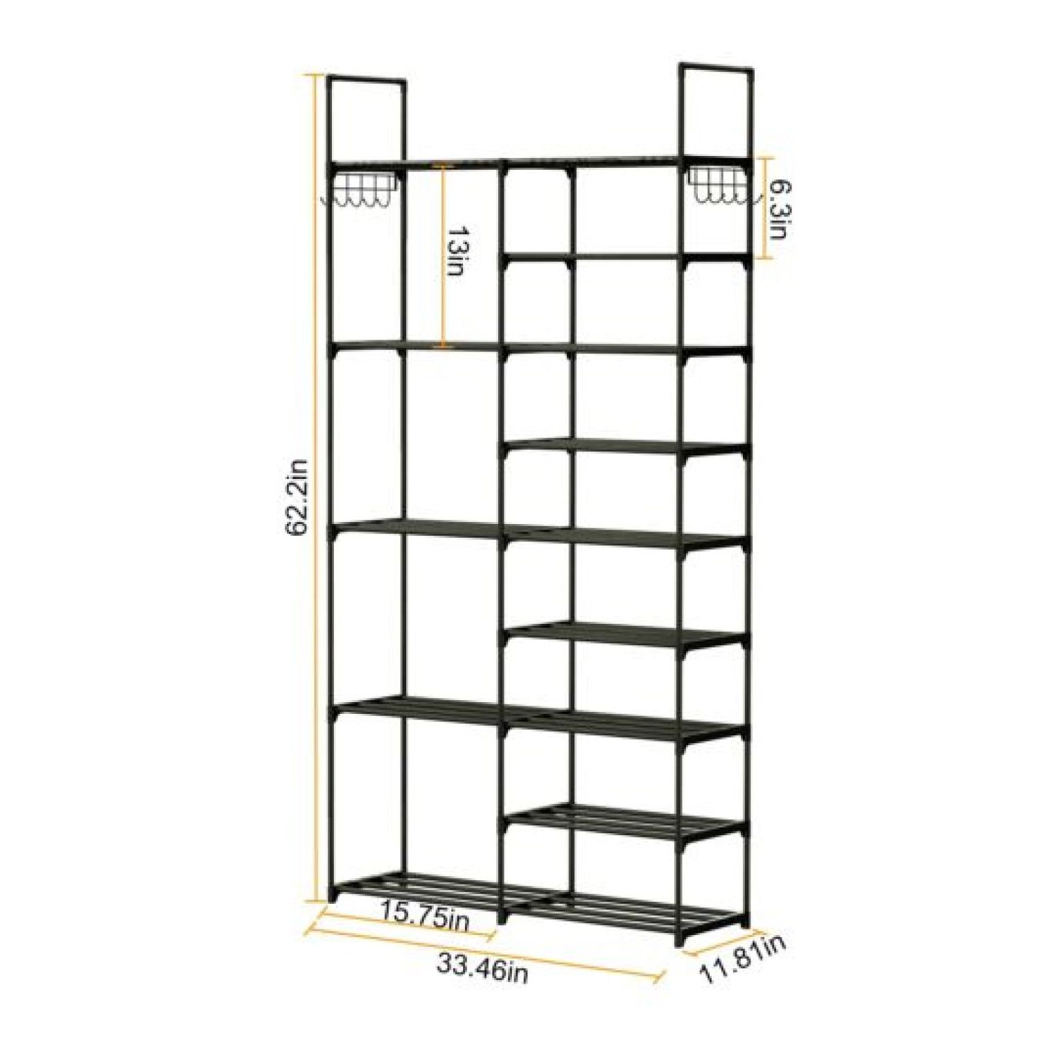 Shoe Rack Stand Space Saving Storage Boots Rack Organizer Shelf