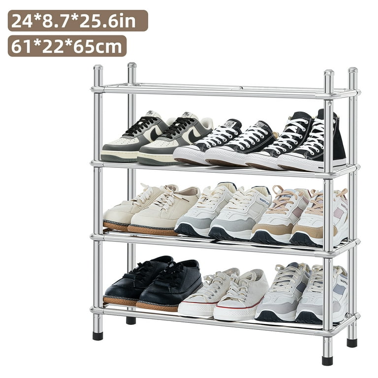  DYUNCZ Free Standing Shoe Racks, Entryway Shoe Rack, Narrow Shoe  Shelf, Multilayer Shoe Rack, Easy Assembly, for Front Door Entryway Hallway  Closet Bedroom (Color : Gold, Size : 7 Tiers) 