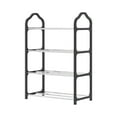 thumbnail image 1 of Shoe Rack Storage Organizer 4 Tier Metal Shelves for Bedroom, Closet, Entryway, Dorm Room, 1 of 9